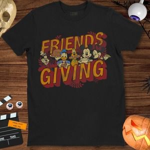 Disney Mickey And Friends Thanksgiving Friendsgiving Feast Unisex Gift T-Shirt
